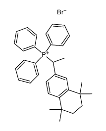 [1-(5,6,7,8-tetrahydro-5,5,8,8-tetramethyl-2-naphthyl)-ethyl]-triphenylphosphonium bromide结构式