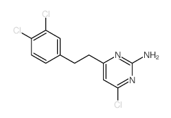 4-chloro-6-[2-(3,4-dichlorophenyl)ethyl]pyrimidin-2-amine structure