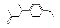 4-(4-methoxyphenyl)-2-pentanone结构式
