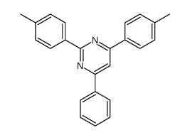 2,4-bis(4-methylphenyl)-6-phenylpyrimidine Structure