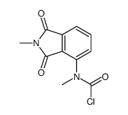 [(2,3-Dihydro-2-methyl-1,3-dioxo-1H-isoindol)-4-yl]methylcarbamic acid chloride结构式
