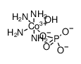 tetraamino(hydroxy)(phosphonatooxy)cobalt(VIII)结构式