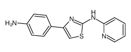 N-[4-(4-Aminophenyl)-2-thiazolyl]-2-pyridinamine结构式