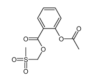 methylsulfonylmethyl 2-acetyloxybenzoate结构式