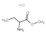 DL-2-氨基丁酸甲酯盐酸盐结构式