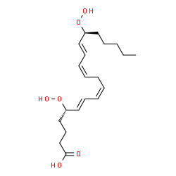 5,15-dihydroperoxyeicosatetraenoic acid Structure