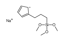 sodium,3-cyclopenta-2,4-dien-1-ylpropyl(trimethoxy)silane Structure
