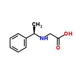 (R)-[(1-苯乙基)氨基]乙酸结构式