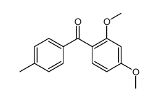 (2,4-dimethoxyphenyl)-(4-methylphenyl)methanone Structure
