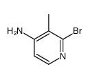 2-溴-3-甲基吡啶-4-胺结构式