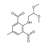N-(2,2-dimethoxyethyl)-4-methyl-2,6-dinitroaniline结构式