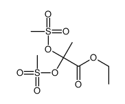ethyl 2,2-bis(methylsulfonyloxy)propanoate Structure