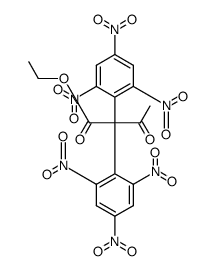 ethyl 2,2-dipicryl-3-oxobutanoate结构式