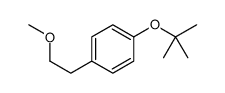 1-(2-methoxyethyl)-4-[(2-methylpropan-2-yl)oxy]benzene结构式