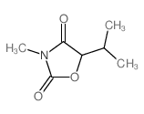 3-methyl-5-propan-2-yl-oxazolidine-2,4-dione结构式