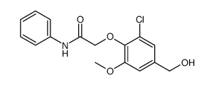 Acetamide, 2-[2-chloro-4-(hydroxymethyl)-6-methoxyphenoxy]-N-phenyl Structure