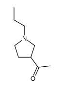 Ethanone, 1-(1-propyl-3-pyrrolidinyl)- (9CI) Structure