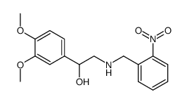 α-(((2-nitrobenzyl)amino)methyl)-3,4-dimethoxybenzyl alcohol结构式