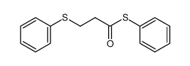 S-phenyl 3-(phenylthio)propanethioate Structure