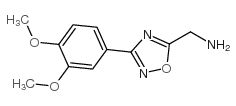 C-[3-(3,4-二甲氧基-苯基)-[1,2,4]噁二唑-5-基]-甲胺结构式