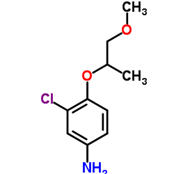3-CHLORO-4-(2-METHOXY-1-METHYL-ETHOXY)-PHENYLAMINE结构式