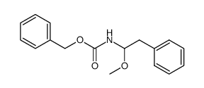 N-(benzyloxycarbonyl)-1-amino-1-methoxy-2-phenyl-ethane结构式