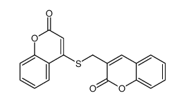 3-[(2-oxochromen-4-yl)sulfanylmethyl]chromen-2-one Structure