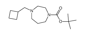 1-Boc-4-(环丁基甲基)-1,4-二氮杂烷结构式
