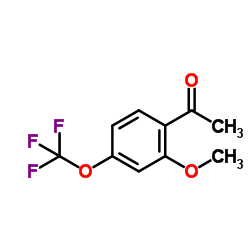 2'-Methoxy-4'-(trifluoromethoxy)acetophenone结构式