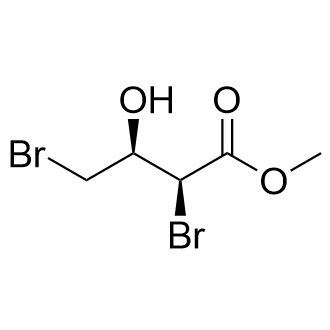 (2S,3R)-2,4-二溴-3-羟基丁酸甲酯结构式