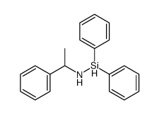 1,1-diphenyl-N-(1-phenylethyl)silanamine Structure