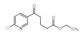 ETHYL 5-(6-CHLORO-3-PYRIDYL)-5-OXOVALERATE结构式
