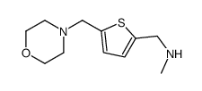 N-甲基-[5-(吗啉甲基)噻吩-2-甲基]胺结构式