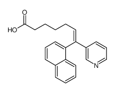 7-naphthalen-1-yl-7-pyridin-3-ylhept-6-enoic acid结构式