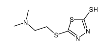 5-[2-(dimethylamino)ethylsulfanyl]-3H-1,3,4-thiadiazole-2-thione Structure