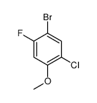 4-溴-2-氯-5-氟苯甲醚结构式
