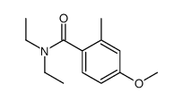 N,N-二乙基-4-甲氧基-2-甲基苯甲酰胺结构式