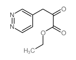 ethyl 2-oxo-3-pyridazin-4-yl-propanoate结构式