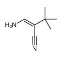 2-(aminomethylidene)-3,3-dimethylbutanenitrile结构式