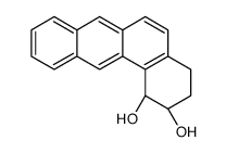 (1S,2R)-1,2,3,4-tetrahydrobenzo[a]anthracene-1,2-diol结构式