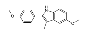 2-(4-METHOXYPHENYL)-3-METHYL-5-METHOXYINDOLE结构式