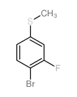 4-溴-3-氟硫代苯甲醚结构式