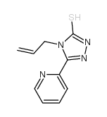 4-烯丙基-5-吡啶-2-基-4H-1,2,4-噻唑-3-硫醇结构式