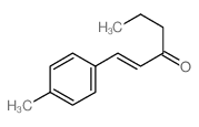 (E)-1-(4-methylphenyl)hex-1-en-3-one Structure