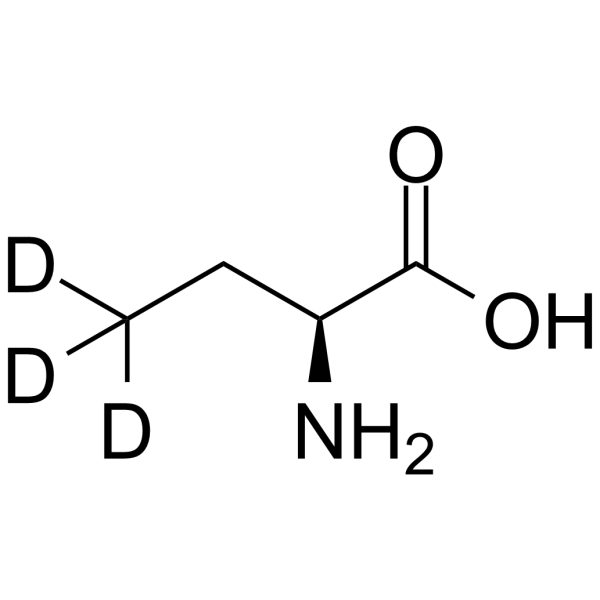 (2S)-2-amino-4,4,4-trideuteriobutanoic acid Structure