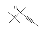 (S)-4,5,5-trimethylhex-2-yne Structure