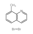 8-methylquinoline; molecular bromine Structure