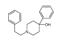 1-Phenethyl-4-phenyl-4-piperidinol Structure