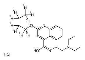 N-[2-(diethylamino)ethyl]-2-(1,1,2,2,3,3,4,4,4-nonadeuteriobutoxy)quinoline-4-carboxamide,hydrochloride Structure