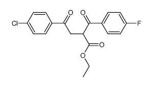 4-(4-chloro-phenyl)-2-(4-fluoro-benzoyl)-4-oxo-butyric acid ethyl ester Structure